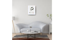 【全4回】福岡市書道家による四季を感じる墨象作品 定期便（A3額装）