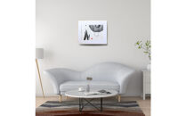 【全4回】福岡市書道家による四季を感じる墨象作品 定期便（A3額装）