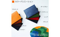 【からし】薄い、開けない名刺入れ「Slide&nbsp;Thumb（スライドサム）&nbsp;30」｜名刺入れ&nbsp;メンズ&nbsp;レディース&nbsp;本革&nbsp;レザー&nbsp;栃木レザー&nbsp;ビジネス