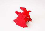 恐竜型ブックスタンド　「カタヅケザウルス　ティラノサウルス」|&nbsp;ストッカー&nbsp;恐竜&nbsp;収納&nbsp;片付け&nbsp;掃除&nbsp;&nbsp;段ボール&nbsp;インテリア&nbsp;送料無料&nbsp;東京&nbsp;八王子