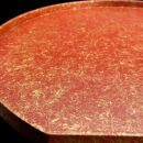 木製&nbsp;半月トレイ&nbsp;乱糸（マット仕上げ）本朱［NF70］