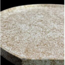 木製&nbsp;半月トレイ&nbsp;乱糸（マット仕上げ）純白［NF72］