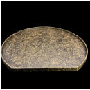 木製&nbsp;半月トレイ&nbsp;乱糸（マット仕上げ）漆黒［NF73］