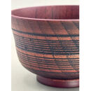 線面汁椀&nbsp;２個セット［黒漆］［朱］各1［NF94］