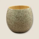 木製&nbsp;エッグカップ&nbsp;乱糸マット仕上げ&nbsp;漆白［NF122］