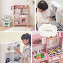 【完成品＋設置付き】おままごとキッチン&nbsp;電子レンジ・オーブン付き（ピンク）おままごと&nbsp;キッチン&nbsp;コンパクト&nbsp;約&nbsp;幅62&nbsp;奥行27&nbsp;高さ85&nbsp;おままごとキッチン&nbsp;おもちゃキッチン&nbsp;木製&nbsp;ごっこ遊び&nbsp;電子レンジ付き&nbsp;EKONTC001709-0-PI