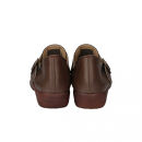 ベルトコンフォートシューズ｜ブラウン&nbsp;S(23.0cm)&nbsp;レディース&nbsp;スリッポン&nbsp;幅広&nbsp;甲高&nbsp;外反母趾&nbsp;ゆったり幅&nbsp;大人気&nbsp;靴