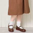 1本ベルトコンフォートシューズ｜ブラウン&nbsp;3L(25.0cm)&nbsp;レディース&nbsp;スリッポン&nbsp;幅広&nbsp;甲高&nbsp;外反母趾&nbsp;ゆったり幅&nbsp;大人気&nbsp;靴