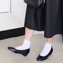 ウェッジプレーンパンプス｜ブラック&nbsp;XL(25.0cm)&nbsp;レディース&nbsp;パンプス&nbsp;3.5cmヒール&nbsp;ウエッジソール&nbsp;幅広&nbsp;甲高&nbsp;外反母趾&nbsp;ゆったり幅&nbsp;大人気&nbsp;靴&nbsp;お仕事靴