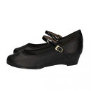 ウェッジストラップパンプス｜ブラック&nbsp;M(23.5cm)&nbsp;レディース&nbsp;パンプス&nbsp;3.5cmヒール&nbsp;ウエッジソール&nbsp;幅広&nbsp;甲高&nbsp;外反母趾&nbsp;ゆったり幅&nbsp;大人気&nbsp;靴&nbsp;お仕事靴