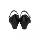 ウェッジストラップパンプス｜ブラック&nbsp;M(23.5cm)&nbsp;レディース&nbsp;パンプス&nbsp;3.5cmヒール&nbsp;ウエッジソール&nbsp;幅広&nbsp;甲高&nbsp;外反母趾&nbsp;ゆったり幅&nbsp;大人気&nbsp;靴&nbsp;お仕事靴