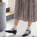 ウェッジストラップパンプス｜ブラック&nbsp;3L(25.5cm)&nbsp;レディース&nbsp;パンプス&nbsp;3.5cmヒール&nbsp;ウエッジソール&nbsp;幅広&nbsp;甲高&nbsp;外反母趾&nbsp;ゆったり幅&nbsp;大人気&nbsp;靴&nbsp;お仕事靴