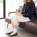 ウェッジストラップパンプス｜ダークグレー&nbsp;SS(22.5cm)&nbsp;レディース&nbsp;パンプス&nbsp;3.5cmヒール&nbsp;ウエッジソール&nbsp;幅広&nbsp;甲高&nbsp;外反母趾&nbsp;ゆったり幅&nbsp;大人気&nbsp;靴&nbsp;お仕事靴