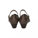 ウェッジストラップパンプス｜ダークグレー&nbsp;3L(25.5cm)&nbsp;レディース&nbsp;パンプス&nbsp;3.5cmヒール&nbsp;ウエッジソール&nbsp;幅広&nbsp;甲高&nbsp;外反母趾&nbsp;ゆったり幅&nbsp;大人気&nbsp;靴&nbsp;お仕事靴