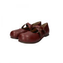 クロスベルトコンフォートシューズ｜ワイン M(23.5cm) レディース スリッポン ストラップシューズ 幅広 甲高 外反母趾 ゆったり幅 大人気 靴