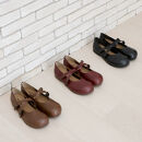 クロスベルトコンフォートシューズ｜ワイン&nbsp;M(23.5cm)&nbsp;レディース&nbsp;スリッポン&nbsp;ストラップシューズ&nbsp;幅広&nbsp;甲高&nbsp;外反母趾&nbsp;ゆったり幅&nbsp;大人気&nbsp;靴