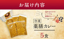 冷凍薬膳カレー　5食入り｜カレー&nbsp;ルー&nbsp;&nbsp;個包装&nbsp;冷凍&nbsp;薬膳カレー&nbsp;本格スパイス&nbsp;健康志向&nbsp;人気&nbsp;おすすめ&nbsp;薬膳&nbsp;スパイシー&nbsp;ヘルシー&nbsp;ギフト&nbsp;送料無料&nbsp;長野県&nbsp;大町市&nbsp;ふるさと納税