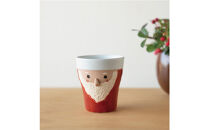 【信楽焼・明山】サンタ/トナカイのペアカップ　s15-2027