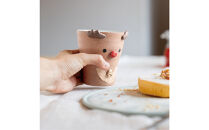 【信楽焼・明山】トナカイのフリーカップ　s15-27