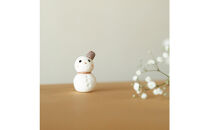 【信楽焼・明山】プチドールセット（サンタ/トナカイ/ゆきだるま/プレート）s15-dollset