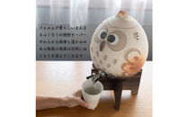 【信楽焼・明山】まんまるふくろうサーバー 4.5L　hc-40