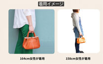 パンプキン型手持ちミニトート【キャメル】博多革工房&nbsp;Japlish&nbsp;|&nbsp;ジャプリッシュ