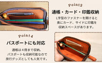 本革の通帳・印鑑・カードケース【グリーン】博多革工房&nbsp;Japlish&nbsp;|&nbsp;ジャプリッシュ