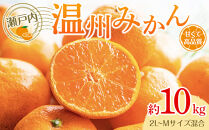 瀬戸内温州みかん（2L～Mサイズ混合）約10kg【2026年10月中旬～2027年1月下旬配送】