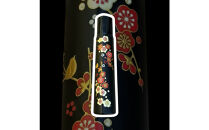 極上　安来青鋼1号　三徳万能包丁　梅の花＜和風レトロモダン＞　木製ハンドル