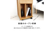 引出し付&nbsp;ミニチェスト&nbsp;幅36cm&nbsp;ナチュラル&nbsp;キャスター付&nbsp;移動楽&nbsp;省スペース&nbsp;天然木&nbsp;国産&nbsp;大川家具&nbsp;完成品