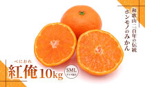 みかん『紅俺（べにおれ）』サイズSML混合 10kg ［糖度12度以上］