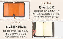 本革単行本ブックカバー：B6・四六版【キャメル】&nbsp;博多革工房&nbsp;Japlish｜ジャプリッシュ