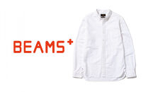【BEAMS PLUS】ボタンダウンシャツ オックスフォード ホワイト　（サイズM)