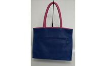 「鞄工房　香」タンポポのレザートートバッグ（ブルー）