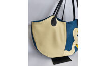 「鞄工房　香」鳥の二色トートバッグ&nbsp;（横型）