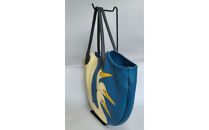 「鞄工房　香」鳥の二色トートバッグ&nbsp;（横型）