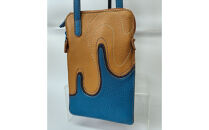 「鞄工房　香」レザーミニショルダーバッグ「海」