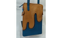 「鞄工房　香」レザーミニショルダーバッグ「海」