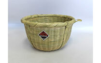 【品切れ中】ぶら下げ耳付き！「米研ぎザル&nbsp;小(3合用)」富士北麓”勝山”スズ竹細工&nbsp;山梨県認定郷土伝統工芸品