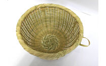 【品切れ中】ぶら下げ耳付き！「米研ぎザル&nbsp;小(3合用)」富士北麓”勝山”スズ竹細工&nbsp;山梨県認定郷土伝統工芸品