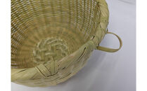 【品切れ中】ぶら下げ耳付き！「米研ぎザル&nbsp;小(3合用)」富士北麓”勝山”スズ竹細工&nbsp;山梨県認定郷土伝統工芸品