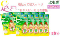 足リラシート&nbsp;1袋（2枚入り）×10袋セット&nbsp;【よもぎ】&nbsp;竹樹液&nbsp;天然樹液シート&nbsp;フットケア&nbsp;樹の恵本舗