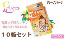 足リラシート&nbsp;1箱（30枚入り）×10箱セット&nbsp;【グレープフルーツ】&nbsp;竹樹液&nbsp;天然樹液シート&nbsp;フットケア&nbsp;樹の恵本舗