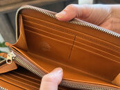 革職人が作った牛革ラウンドファスナー長財布［CML］