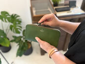 革職人が作った牛革ラウンドファスナー長財布［GRN］