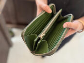 革職人が作った牛革ラウンドファスナー長財布［GRN］