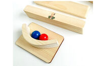 磁石でくっつくころがるクッコル なごや三英傑 天下泰平コロコロ  木のおもちゃ ボード付き