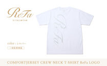【シルバー&nbsp;LLサイズ】リファ&nbsp;バイタルテック&nbsp;コンフォートジャージー&nbsp;クルーネックTシャツ&nbsp;ReFaロゴ