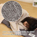 座布団がごろ寝クッションになるざぶとん収納袋&nbsp;グレー(GY)
