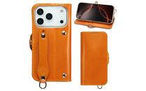 EFGS&nbsp;iPhone&nbsp;17Pro&nbsp;手帳型&nbsp;ケース&nbsp;栃木キャメル&nbsp;【左開き】&nbsp;TPU&nbsp;スタンド&nbsp;カード入れ&nbsp;ベルト付き&nbsp;栃木レザー&nbsp;本革&nbsp;リッキーズ